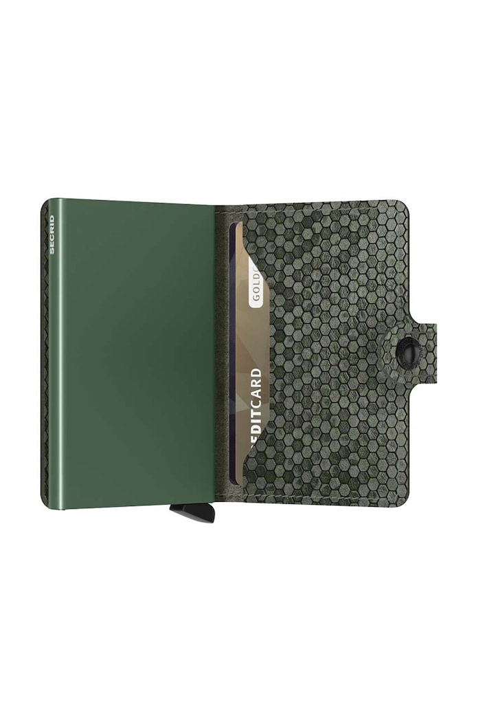 Secrid leather wallet Miniwallet Hexagon Green — photo 4