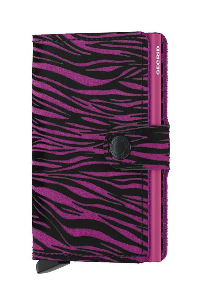 Secrid leather wallet Miniwallet Zebra Fuchsia