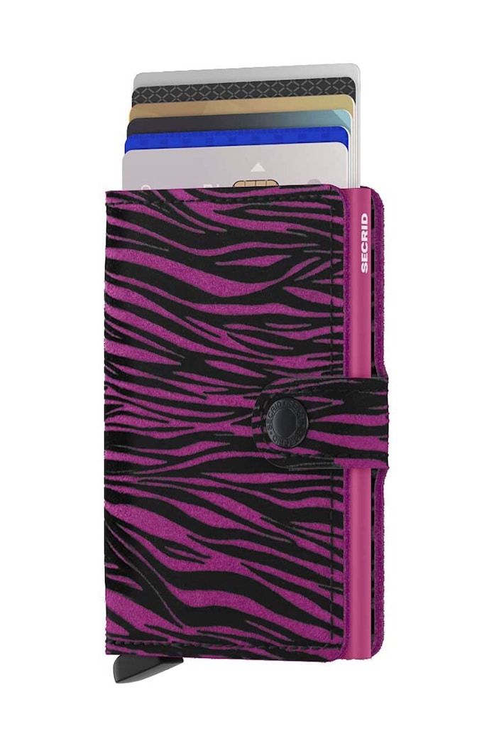 Secrid leather wallet Miniwallet Zebra Fuchsia — photo 2