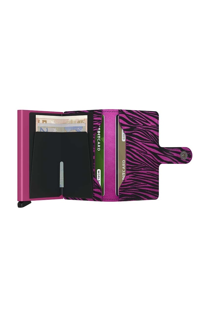 Secrid leather wallet Miniwallet Zebra Fuchsia — photo 3