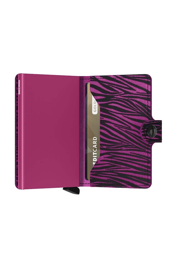 Secrid leather wallet Miniwallet Zebra Fuchsia — photo 4